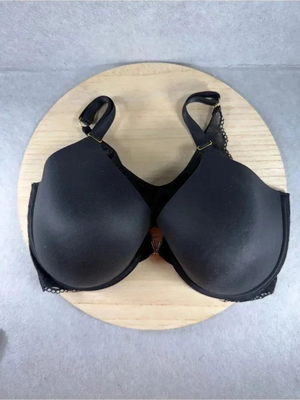 Victoria's Secret Front Close Uplift Demi Bra Black Lace 38DDD 2642986217